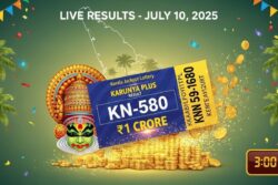 Kerala Lottery Result Today 10-07-2025 Live: Karunya Plus KN-580 Winners List At 3 PM