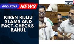 Controversy Over Rahul's Remarks, Kiren Rijiju Slams And Fact-checks Congress LoP Over | News18