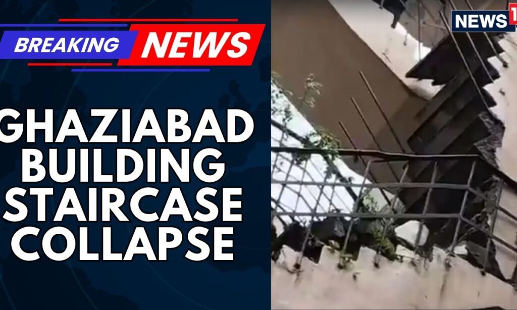 Stairs Collapse In Ghaziabad's Residential Society, At Least Eight Families Trapped | News18