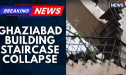 Stairs Collapse In Ghaziabad's Residential Society, At Least Eight Families Trapped | News18