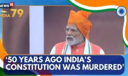 "50 Years Ago India's Constitution Was Murdered" PM Invokes Emergency in Independence Day Speech