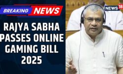Rajya Sabha passes the contentious #OnlineGamingBill2025 amid massive uproar in the upper houseo