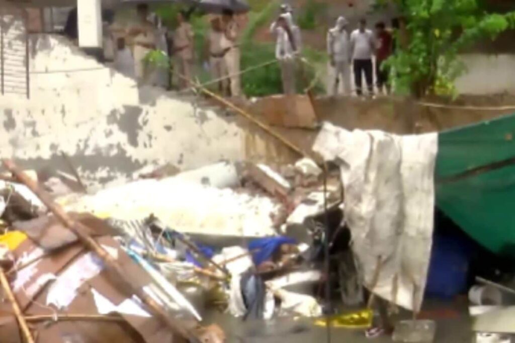 Seven Dead After Wall Collapses In Delhi’s Jaitpur Amid Heavy Rain