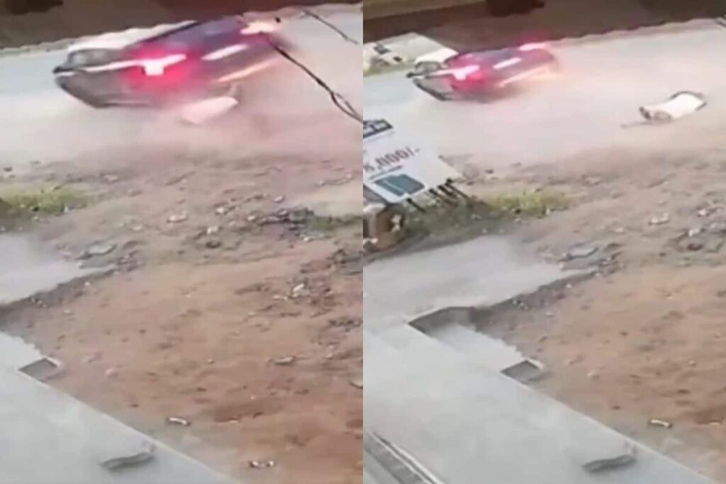 Caught On Cam: Retired Army Captain Mowed Down, Dragged By Speeding Car In Jaipur