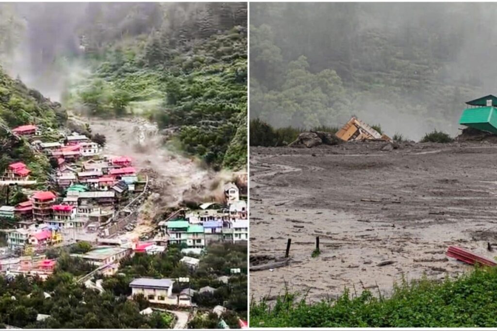 4 Dead, Many Missing As Flash Floods Wipe Out Most Of Dharali Village In Uttarakhand