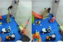 Noida Daycare Worker Arrested After She Assaults, Bites 15-Month-Old Child, Caught On Camera