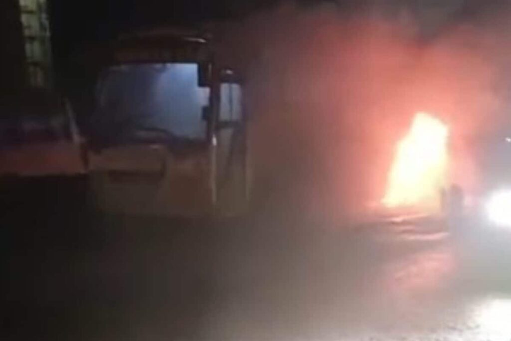 Mumbai Luxury Bus, With 45 On Board, Catches Fire In Ratnagiri; Passengers Evacuated