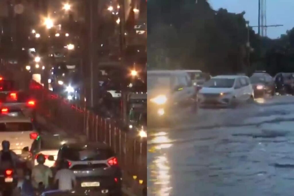 Waterlogging, Traffic Woes In Delhi, Ghaziabad As Downpour Brings NCR To A Standstill | Videos