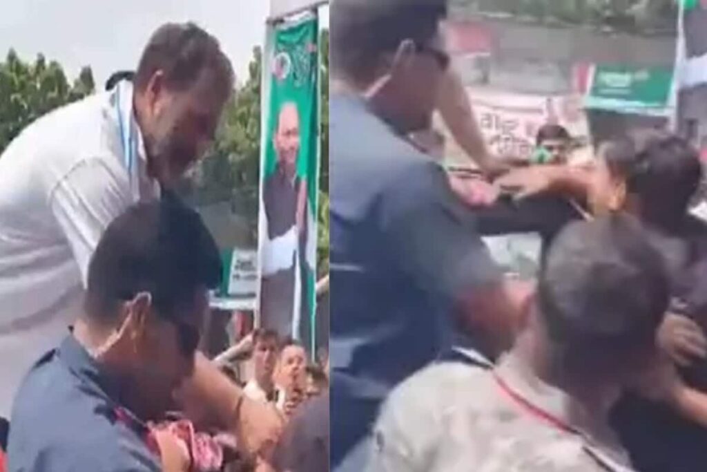 Rahul Gandhi Offers Candies To Protestors Waving Black Flags During Bihar Yatra | Watch