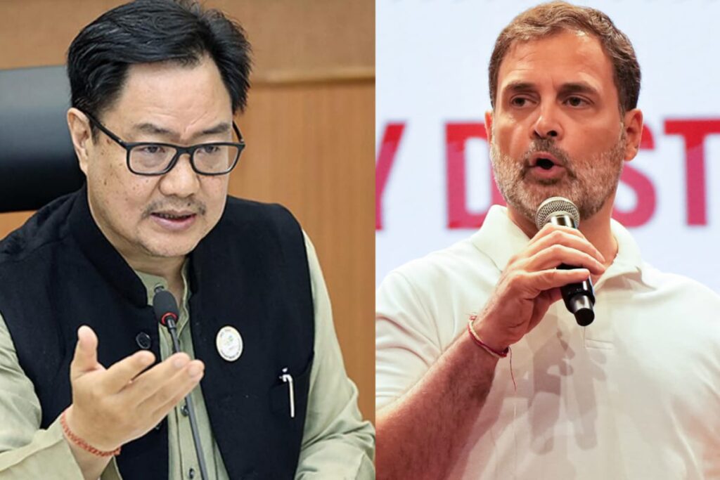 ‘Bogus, Tarnish EC's Image’: Kiren Rijiju Hits Back At Rahul Gandhi's ‘Vote Theft’ Claims