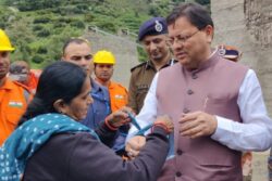 ‘You’re Krishna For Me’: Rescued Woman Tears 'Dupatta' To Tie Rakhi To Uttarakhand CM Dhami | Watch