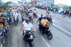 Rahul Gandhi, Tejashwi Yadav Ride Motorbikes In Purnea During ‘Voter Adhikaar Yatra’ | Watch