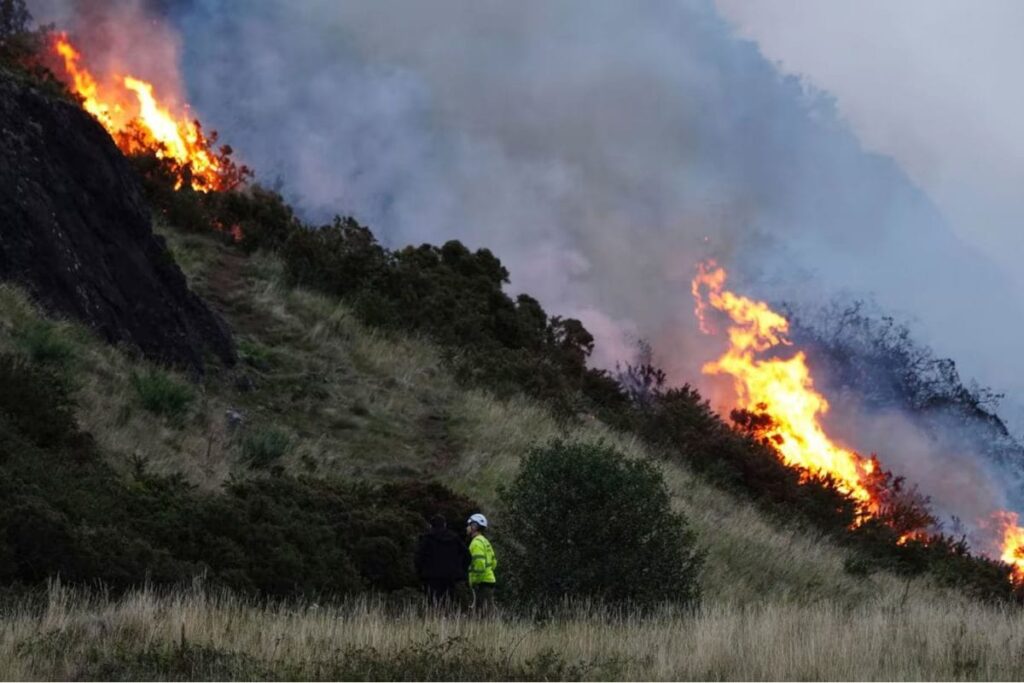Firefighters Battle Overnight Gorse Fire At Arthur’s Seat In Edinburgh