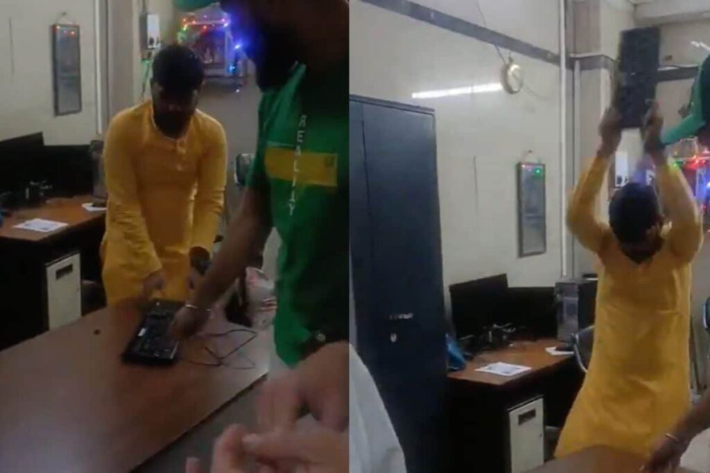 Mumbai Train Passenger Goes On Vandalism Spree After Being Caught Without Ticket | Watch