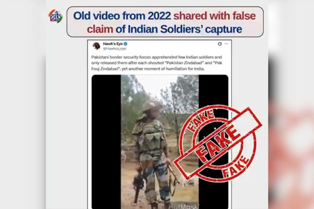 'Malicious Intent': Govt Debunks Video Claiming Pakistan Forces Apprehended Indian Soldiers