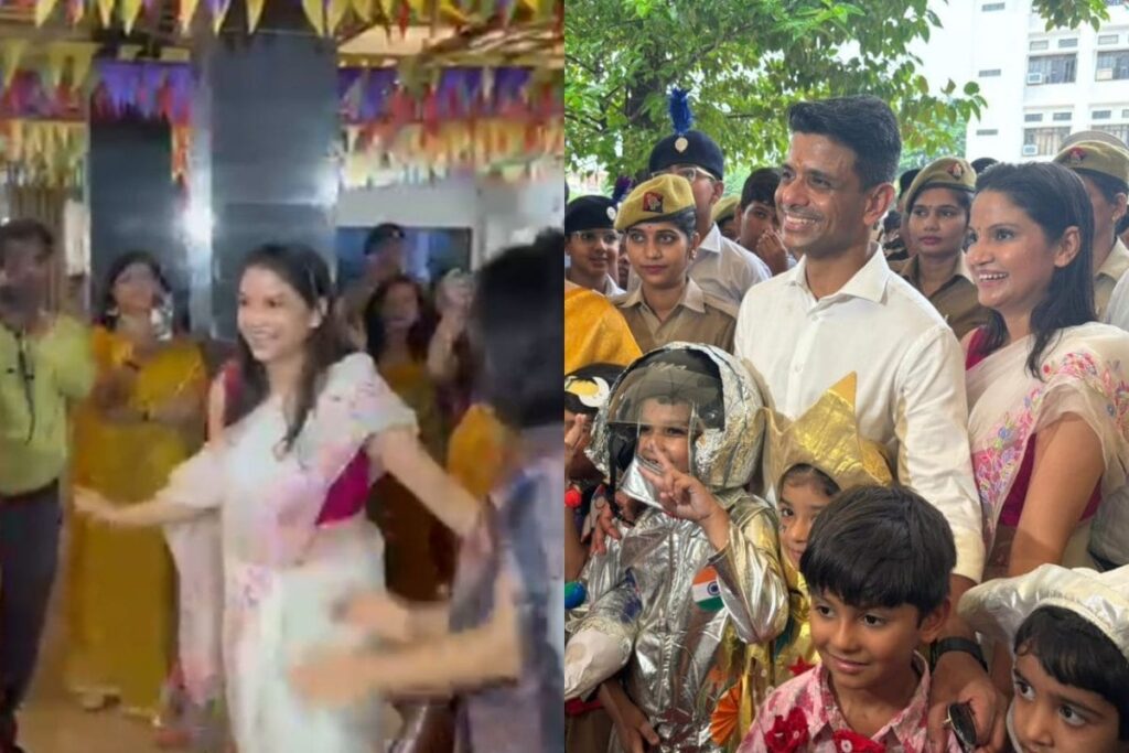 Exclusive: After Rousing Welcome, Shubhanshu Shukla's Wife Dances With Students At Lucknow School | Watch