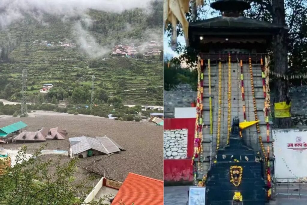 Uttarkashi Cloudburst: Ancient Shiva Temple Kalp Kedar Buried Under Debris After Flash Flood