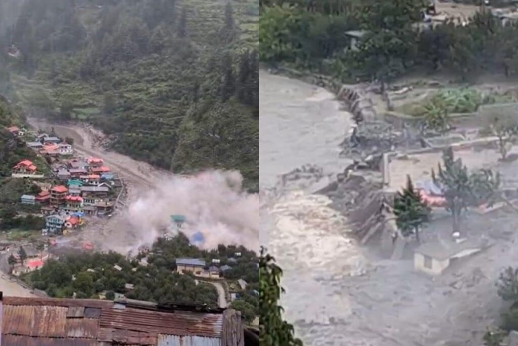 Uttarakhand Flash Flood Horror Caught On Camera: Raging Water Topples Buildings, Sweeps Downstream