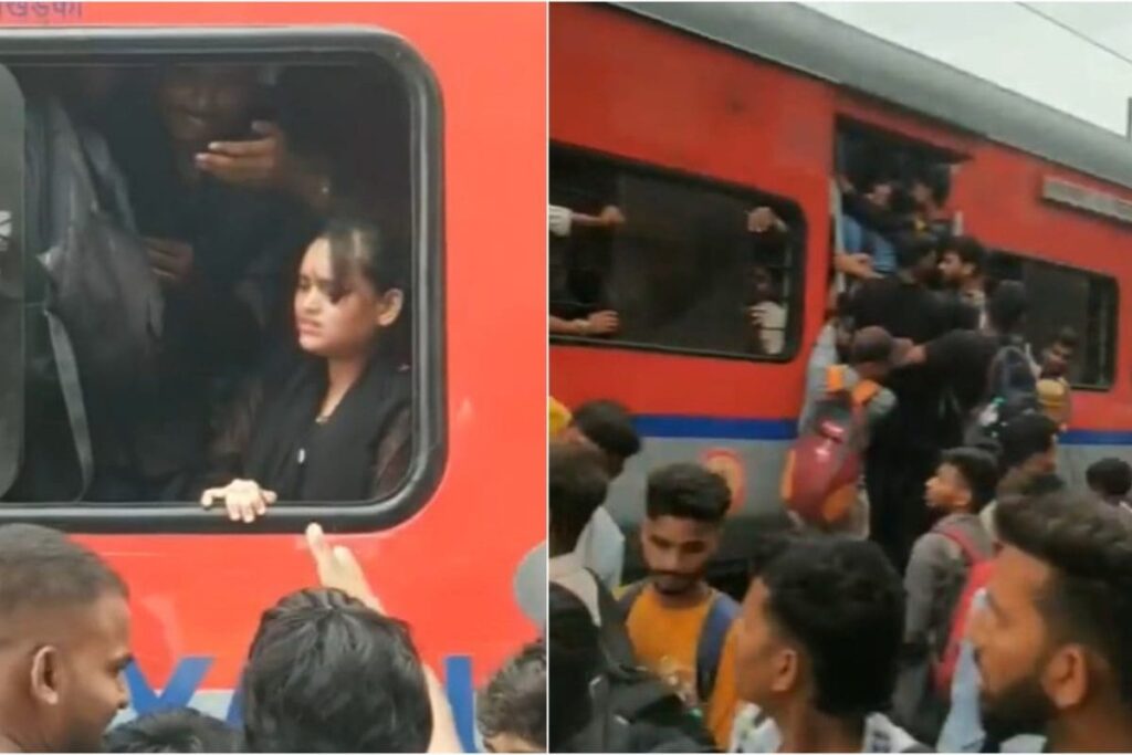 On Cam: Girl Struggles To Breathe In Overcrowded Train As Bystanders Mock Her, Railway Responds