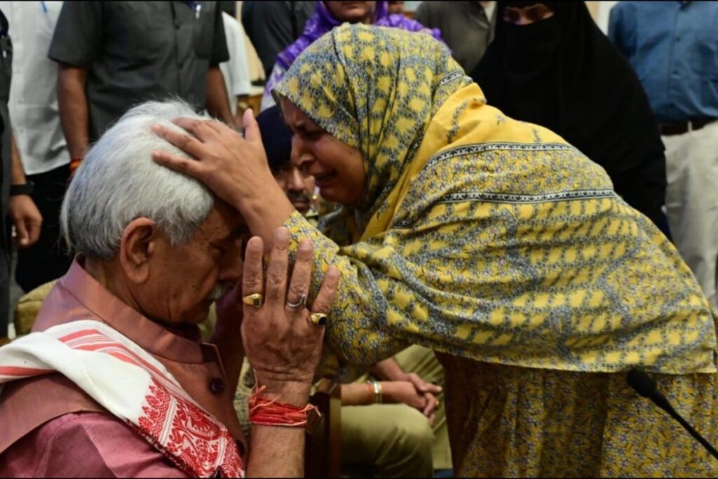 J&K LG Manoj Sinha Hands Over Appointment Letters To Families Of 158 Terror Victims