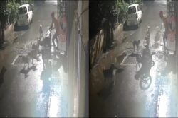 Caught On Cam: Maharashtra Man Narrowly Escapes After Being Attacked By Pack Of Stray Dogs