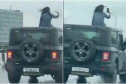 Gurugram Woman Sits On Top Of Moving Thar To Film Video, Cops Launch Probe