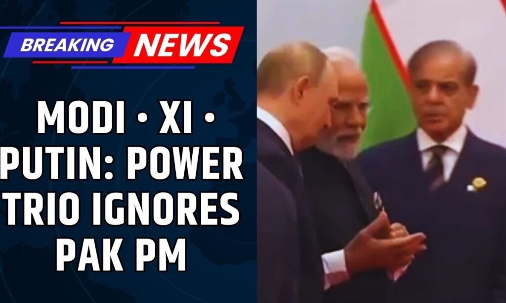 Sharif Snubbed at SCO Summit 2025 Tianjin? PM Modi & Putin Walk Past as Xi Joins the Power Trio