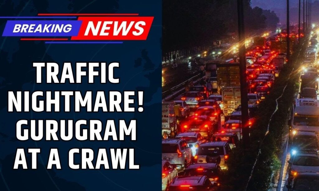 Heavy Rains In Delhi NCR Lead To Severe Traffic Congestion | Gurugram Visuals | Monsoon In India