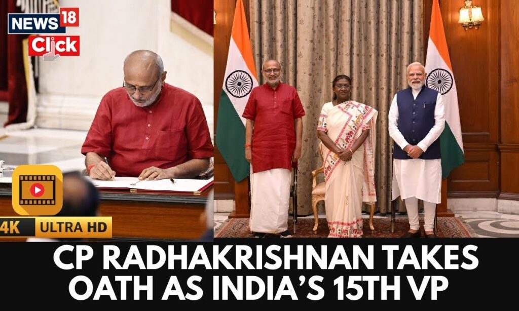 CP Radhakrishnan Sworn In as India’s 15th Vice President At Rashtrapati Bhawan | PM Modi | Murmu |4K