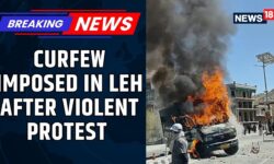 Curfew Imposed In Leh After Violent Protests, Ladakh LG Demands For Peace And Calm | News18