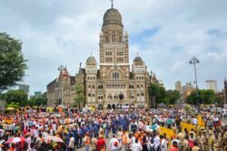 ‘We Are Shareholders Too’: On Cam, Maratha Quota Protesters Try To Enter BSE Building