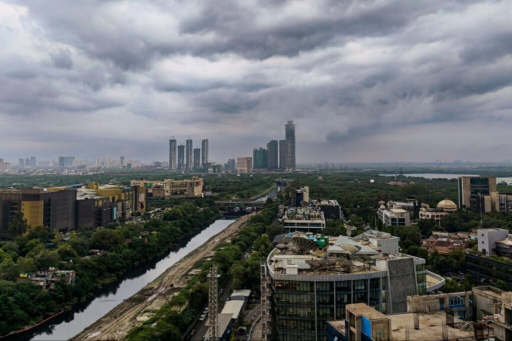 Heavy Rain Lashes Delhi, Noida As Dark Clouds Cover Skies, IMD Warns Of More Showers