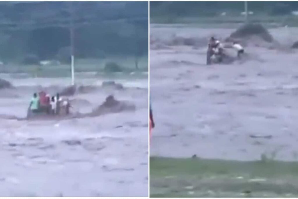 Tractor-Trolley With 10 Labourers Swept Away After Cloudburst, Flash Floods In Dehradun | Video
