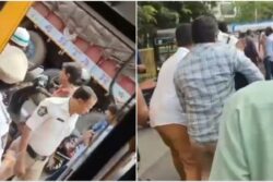 Close Shave For 30 Students As Andhra School Bus Driver Suffers Heart Attack, Hits Two-Wheeler