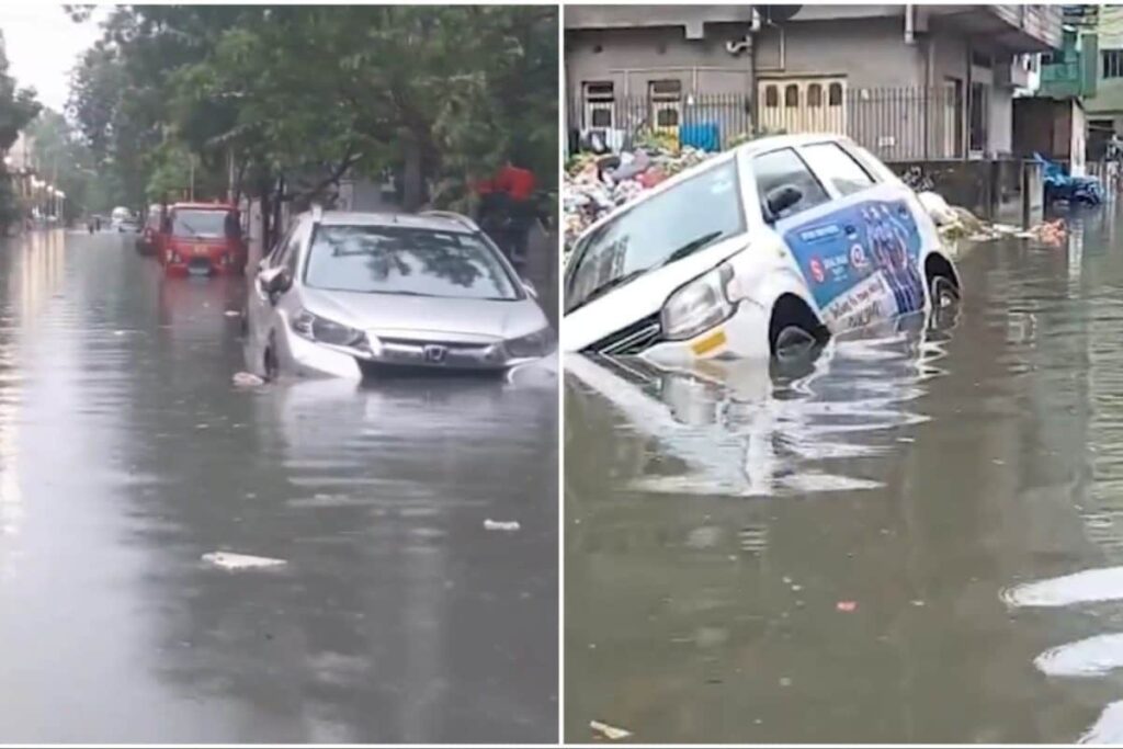 2 Dead As Kolkata Grapples With Heavy Rain; Streets Waterlogged, Traffic Disrupted