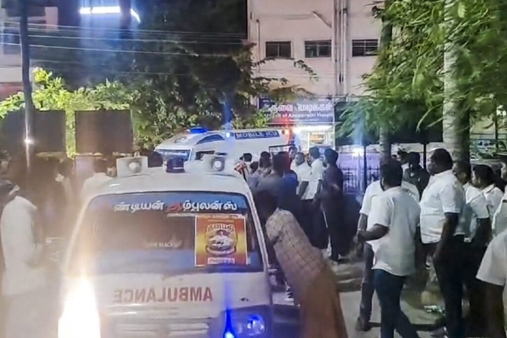 Karur Stampede: TVK Cadres Attacked 5 Ambulances During Rescue, Police Reject Claim