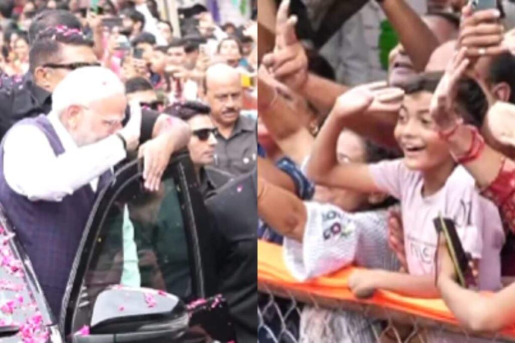 PM Modi Salutes Young Boy In Heartfelt Moment During Gujarat Visit | Watch