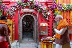 PM Modi Visits Mata Tripura Sundari Temple On First Day Of Navratri, Reviews Development Works