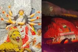 ‘Utterly Shameful’: BJP Alleges West Bengal Govt Obstructing Durga Puja In Op Sindoor Pandal