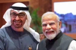 Burj Khalifa Lights Up For PM Modi On His 75th Birthday