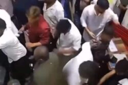 Caught On Cam: Out-Of-Control Bar Fight Over Bill Between Bouncers, Customers At Hyderabad