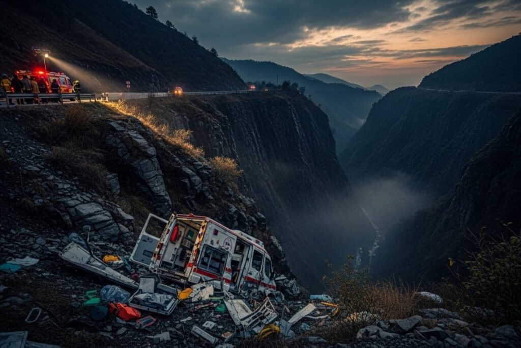 3 Dead After Ambulance Plunges Into Gorge on Hoshiarpur-Dharamshala Highway