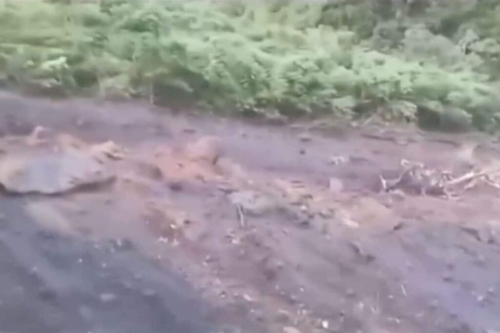 Heavy Rain Triggers Massive Landslide In Himachal’s Kinnaur; Video Goes Viral