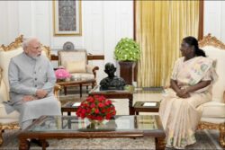 PM Modi Calls On President Murmu At Rashtrapati Bhawan
