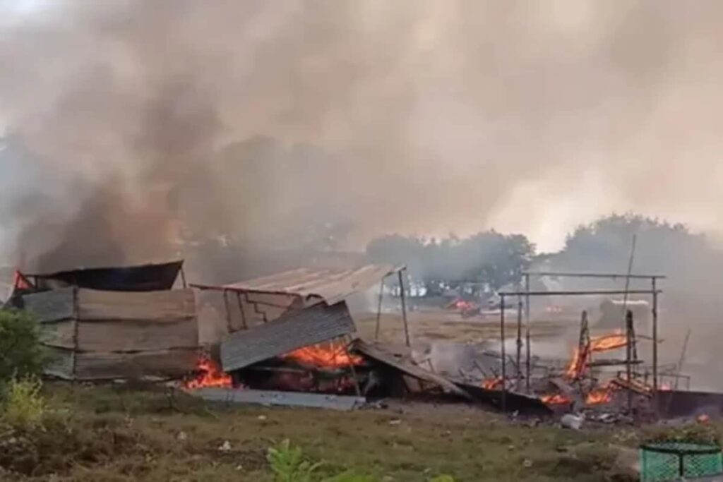 Fire Guts 65 Shops At UP Firecracker Market, Losses In Crores