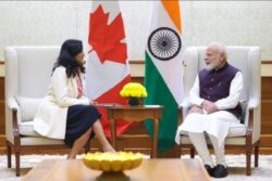 PM Modi Meets Canadian Foreign Minister Anita Anand