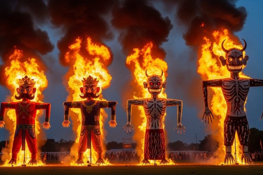 Symbolic Blow Against 'Demon Of Drugs': Punjab Police Mark Dussehra With Fourth Effigy