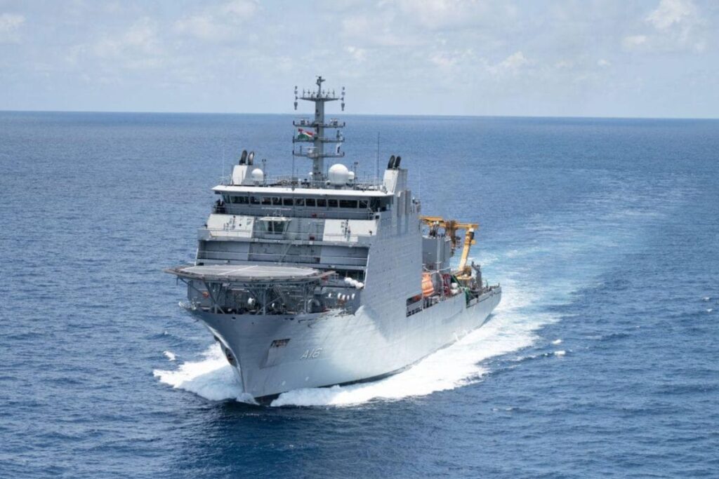 INS Nistar Executes First Overseas Submarine Rescue Ops In South China Sea | Watch