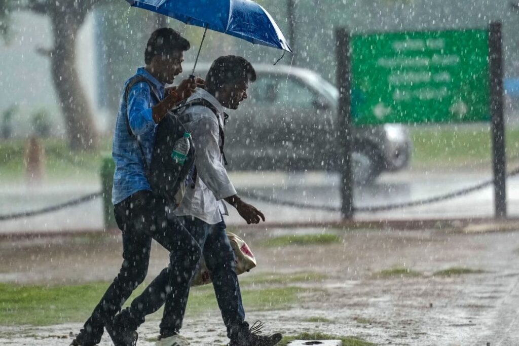 Delhi-NCR Feels The Chill As Torrential Rain Drenches City, Temperature Dips | Check Forecast
