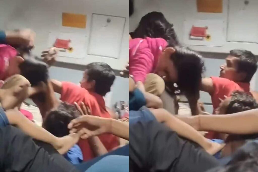 ‘Mahabharat’ Inside Delhi-Bihar Train: Man Pulls Woman Passenger’s Hair Inside Packed Coach, But Why Is She ‘So Calm?’